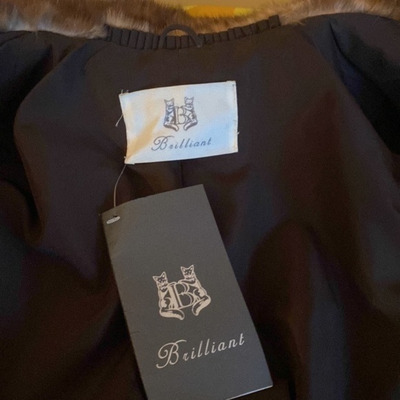 Saga Mink Sobol Saga furs Luxury Long coat with Sobol on collar & wrist high Qul - Picture 14 of 16